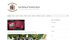 Desktop Screenshot of eastridingofyorkshireband.co.uk